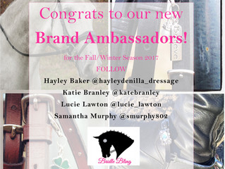 Congrats to our New Brand Ambassadors