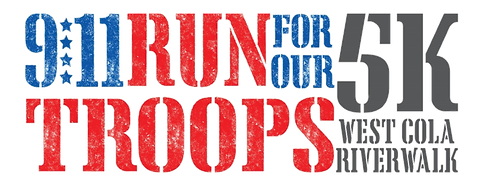 9/11 Run For Our Troops 5K Hosted by the Cayce-West Columbia Junior Chamber at te West Columbia Riverwalk Amphitheater