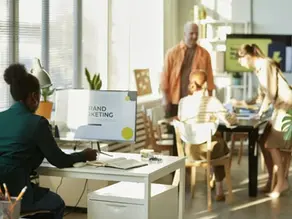 branding team working