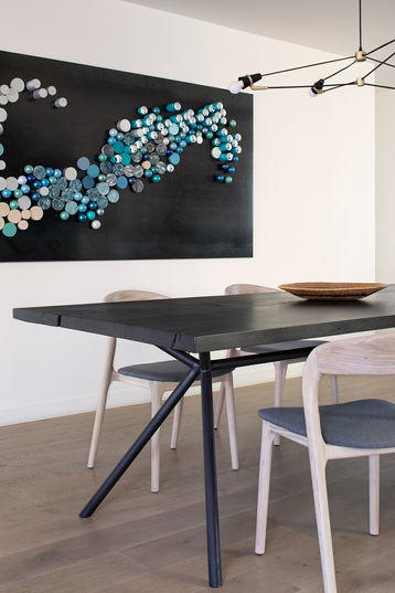 ANDREAS dining table, ATELIERxKM, interior designer Kelly Martin, luxury furniture design, custom made modern designer