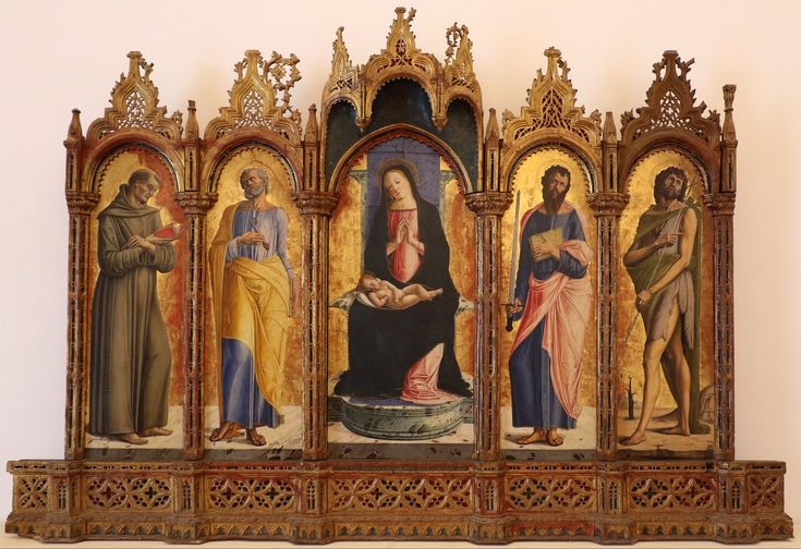 Alvise Vivarini, Polittico di Montefiorentino. Urbino, Galleria Nazionale delle Marche