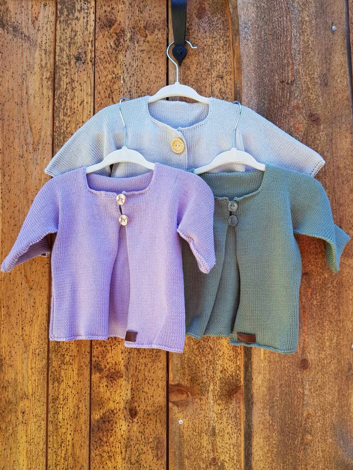 Bambuse ja puuvilla segu kampsun beebidele