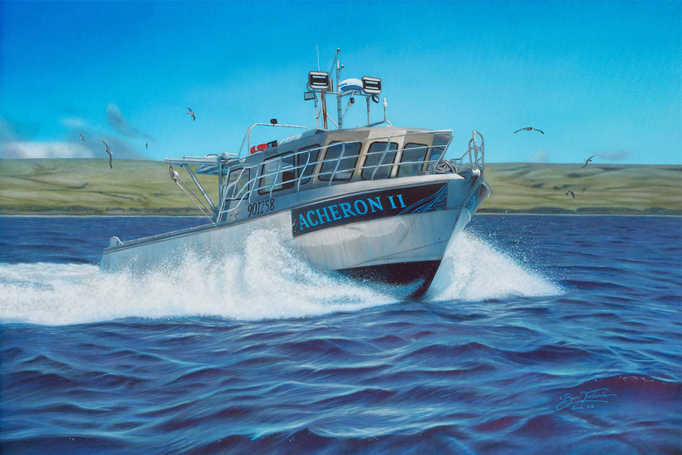 The fishing vessel Acheron II, based out of the Chatham Islands New Zealand.