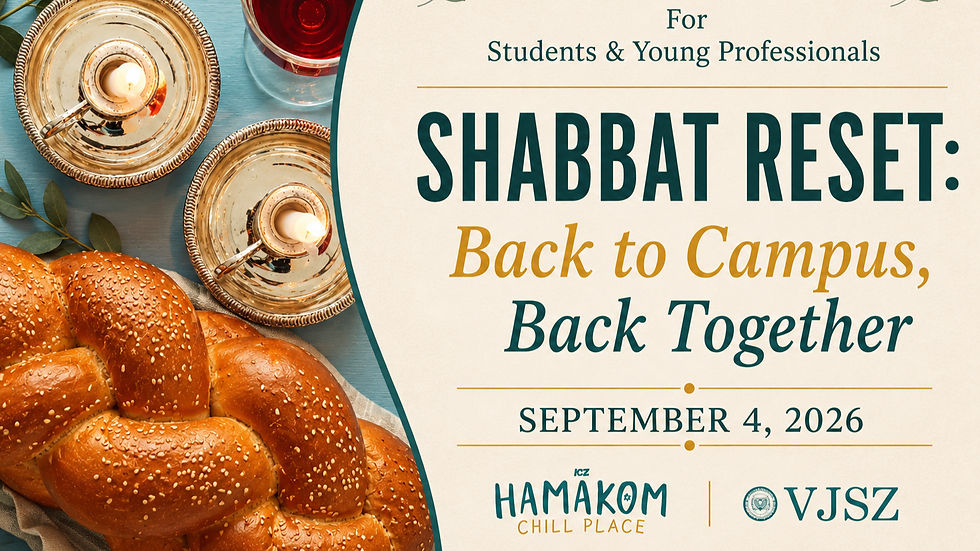Shabbat Reset: Back to Campus Back Together