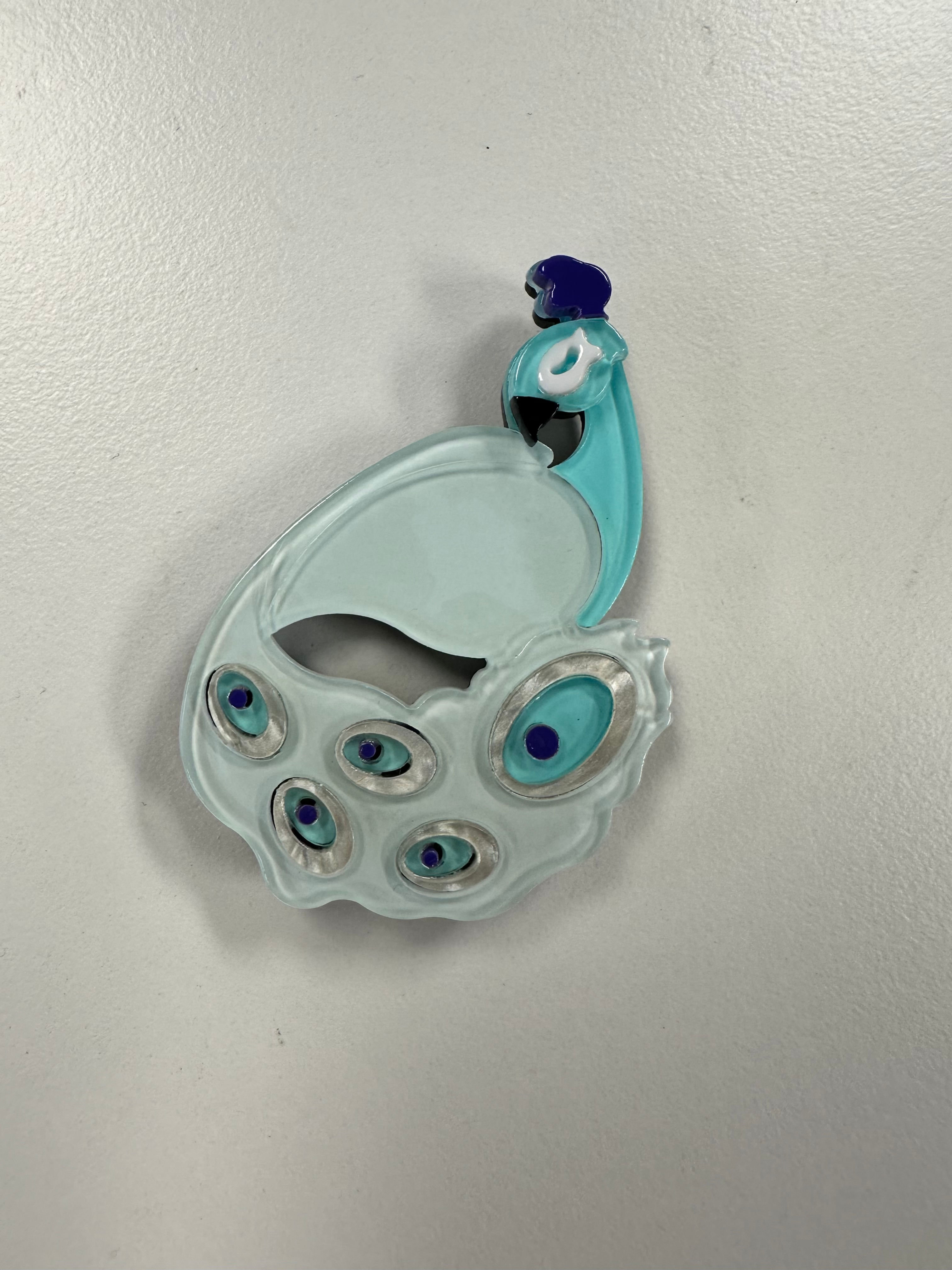 Blue Peacock Needleminder