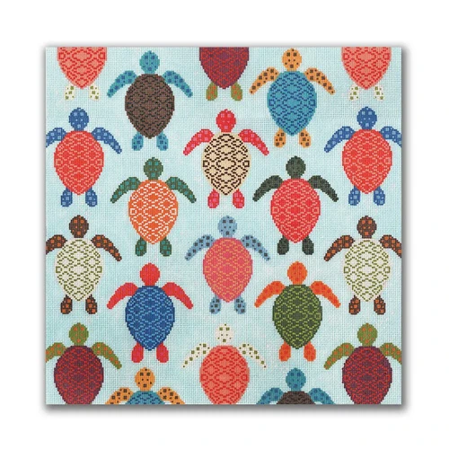 Kate Rhees Save Our Turtles | NeedlepointObsession