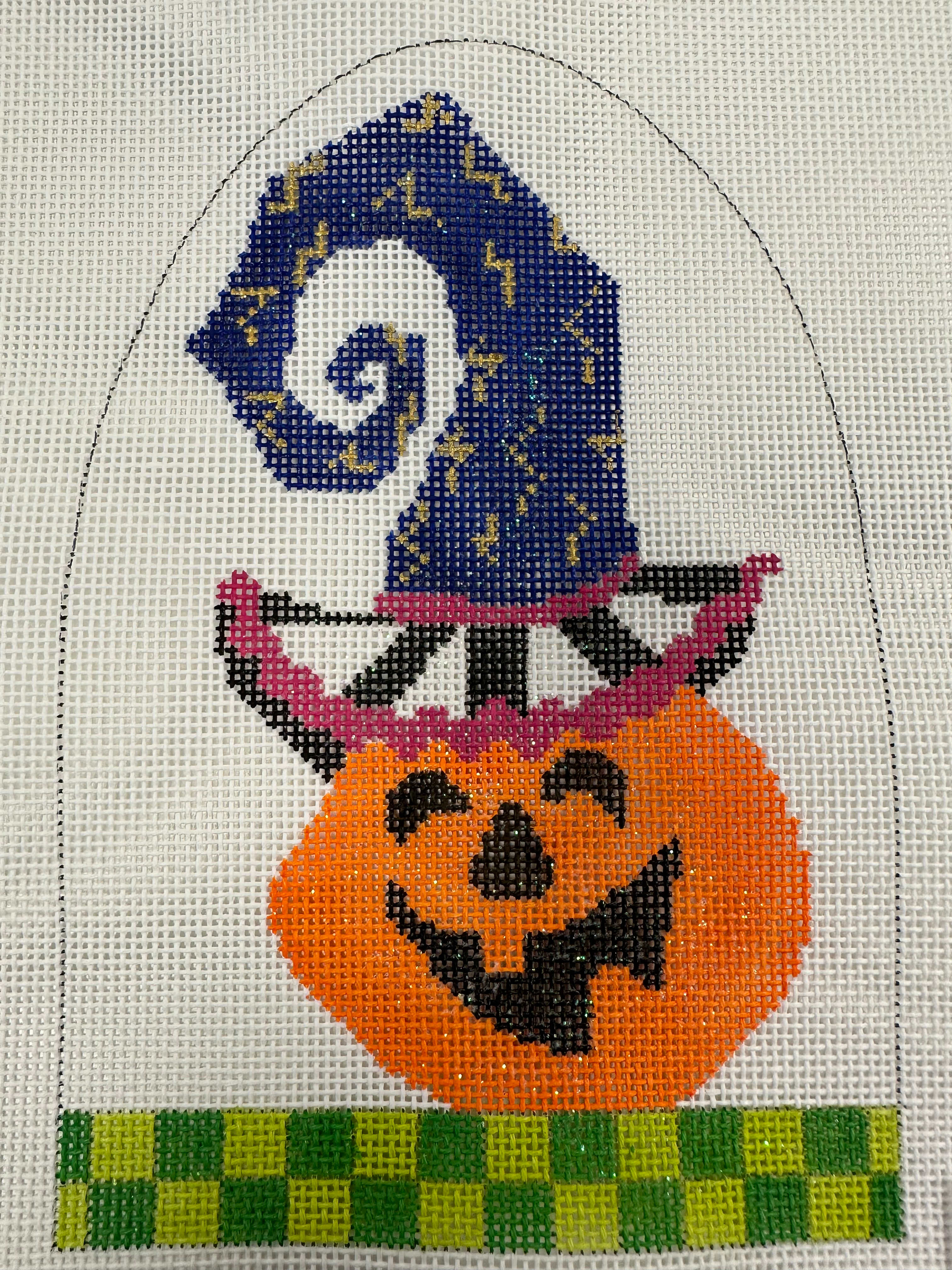 Pumpkin with Purple Hat