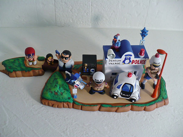 Dr Slump penguin village Police Station