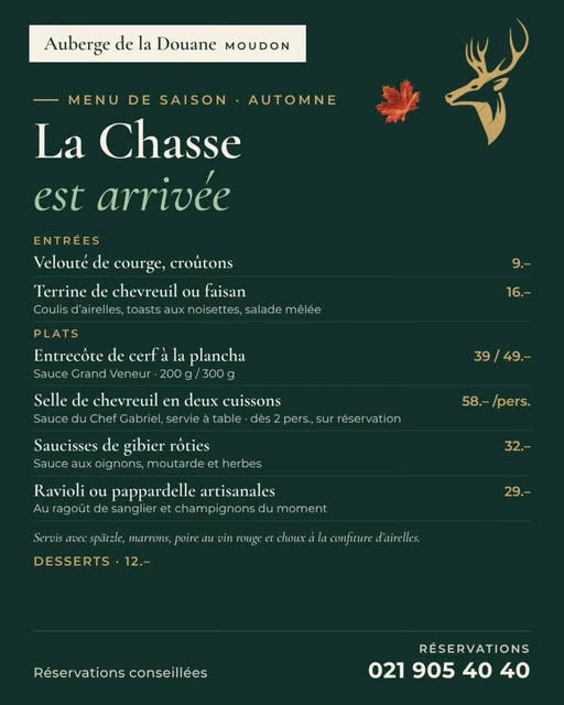 La chasse est arrivée à la Douane