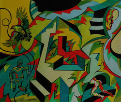 Bird Trapper, pencils drawing, 2020