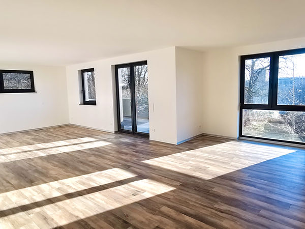Wohnung Chemnitz - Wohnpark Schloßchemnitz: Wohnküche mit Zugang Balkon