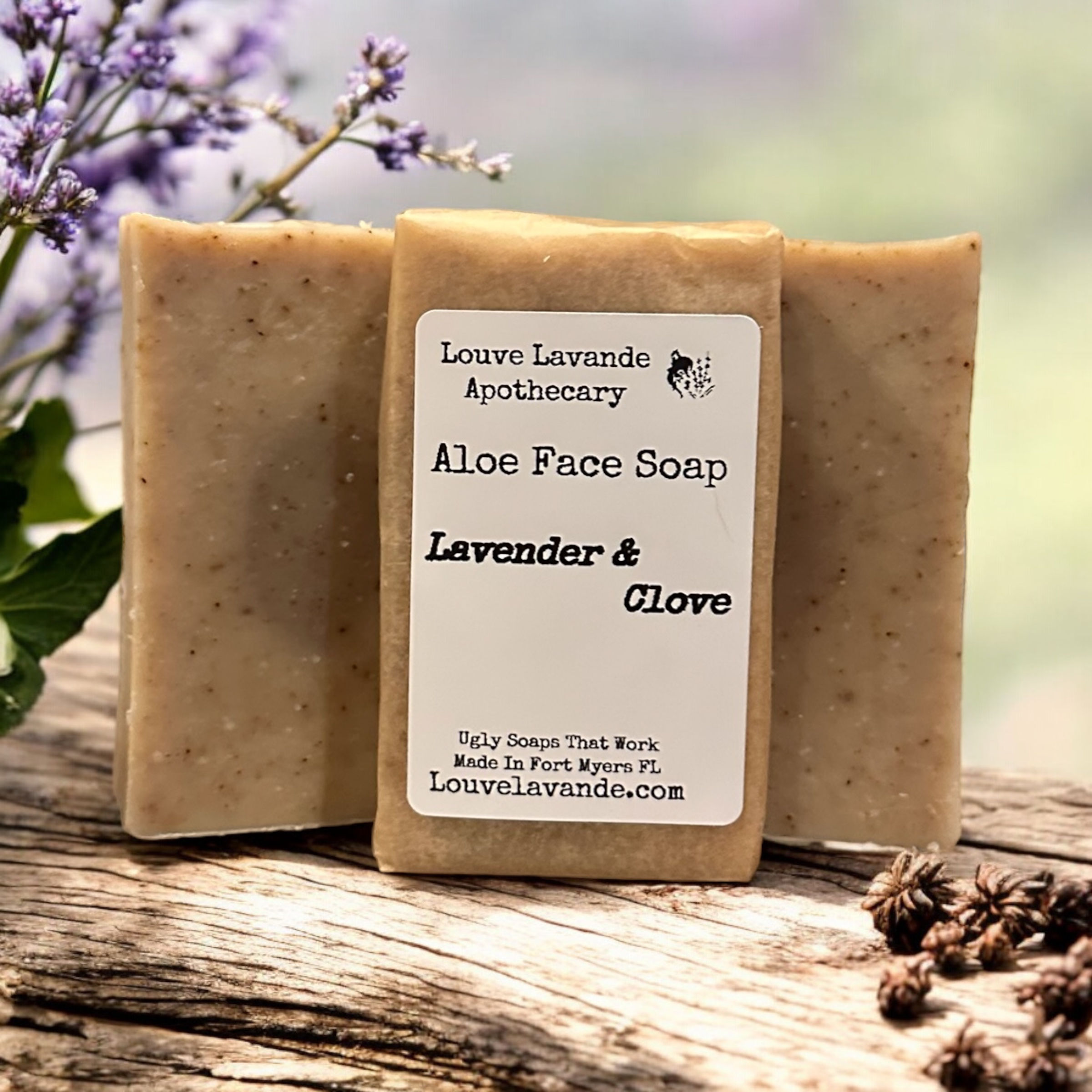 Aloe Face Soap- Lavender & Clove