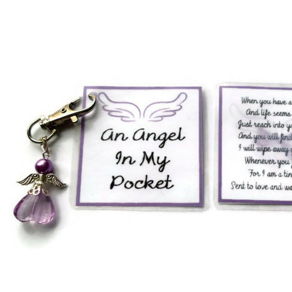 Angel In My Pocket Keyring