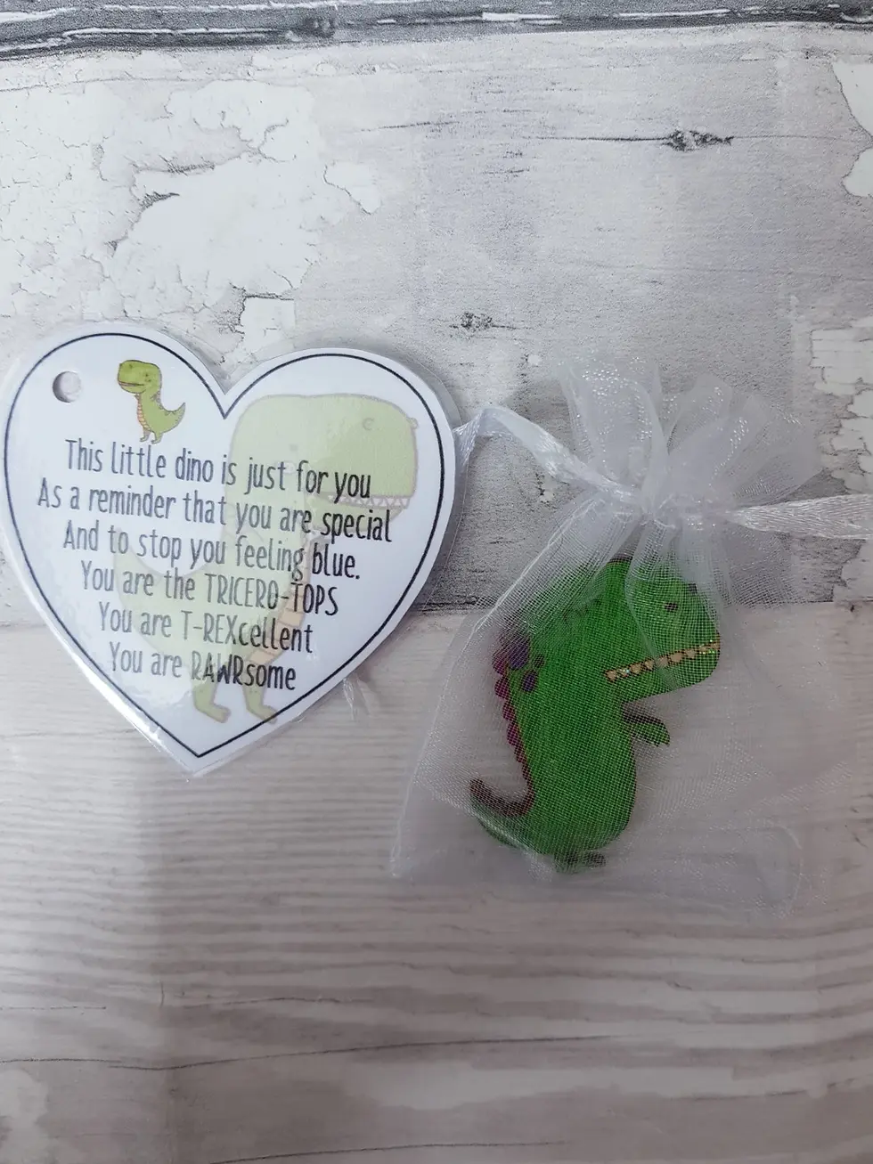 Thumbnail: Dinosaur Positivity Gift - Pocket Hug - Anxiety Aid - Dino Gift