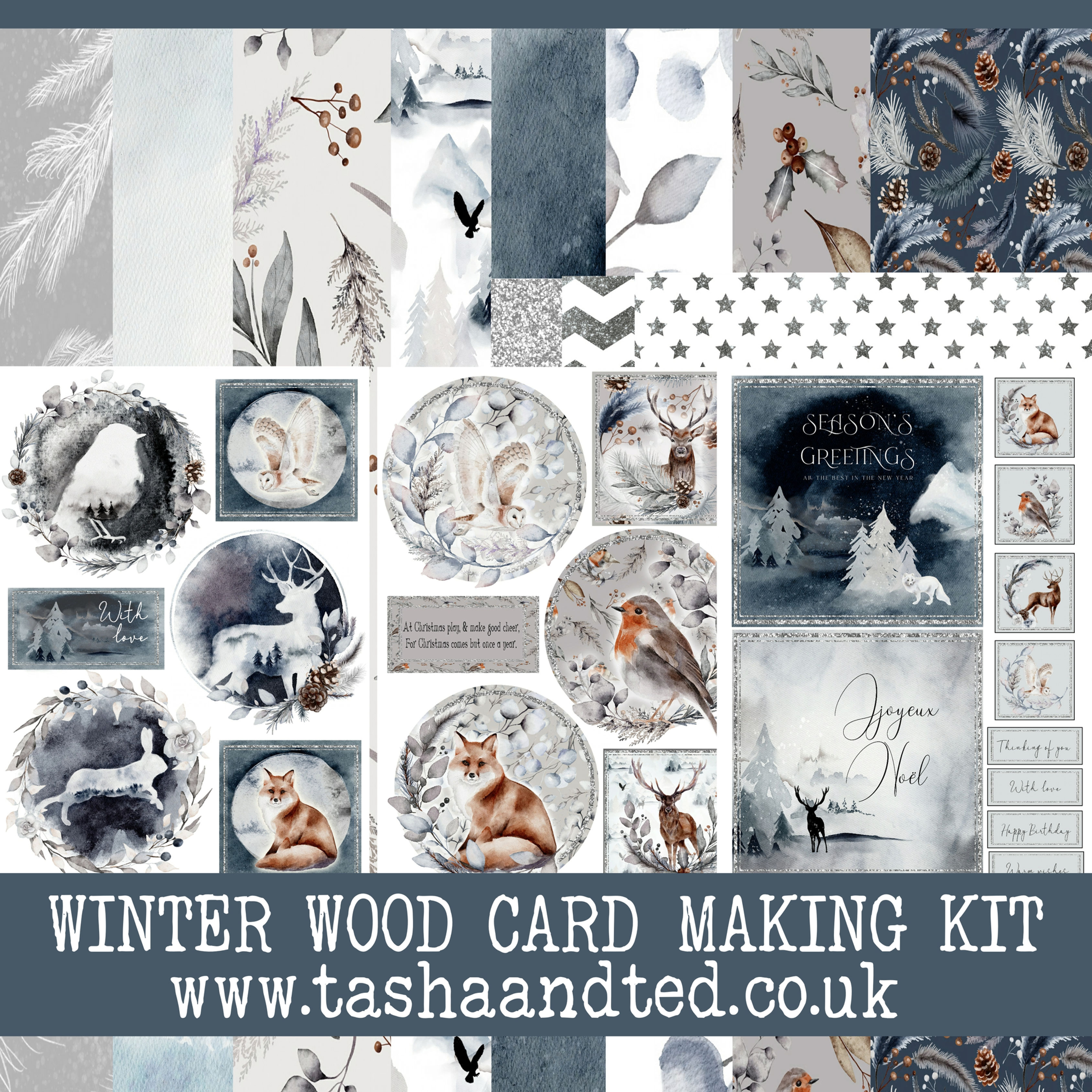 Winter Wood Cardmaking Downloadable kit