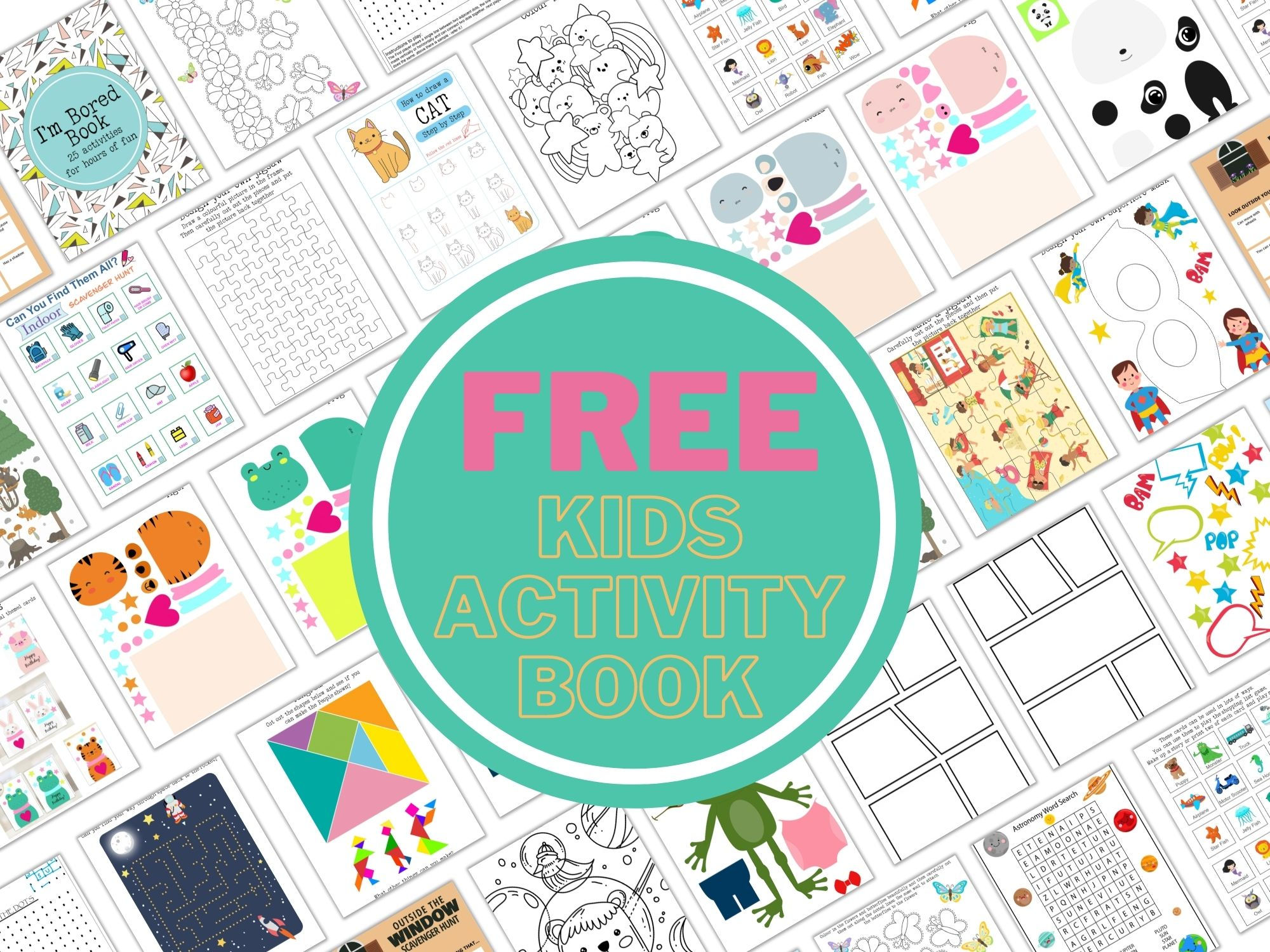 Kid's Activity Book - I'm Bored Book