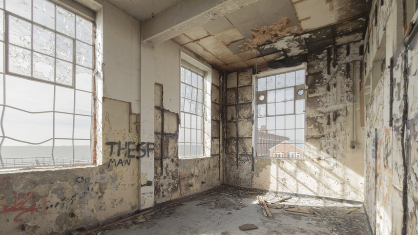Existing interior of Matapan building