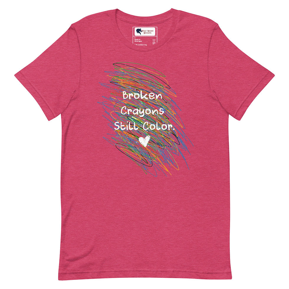Thumbnail: Broken Crayons Unisex t-shirt