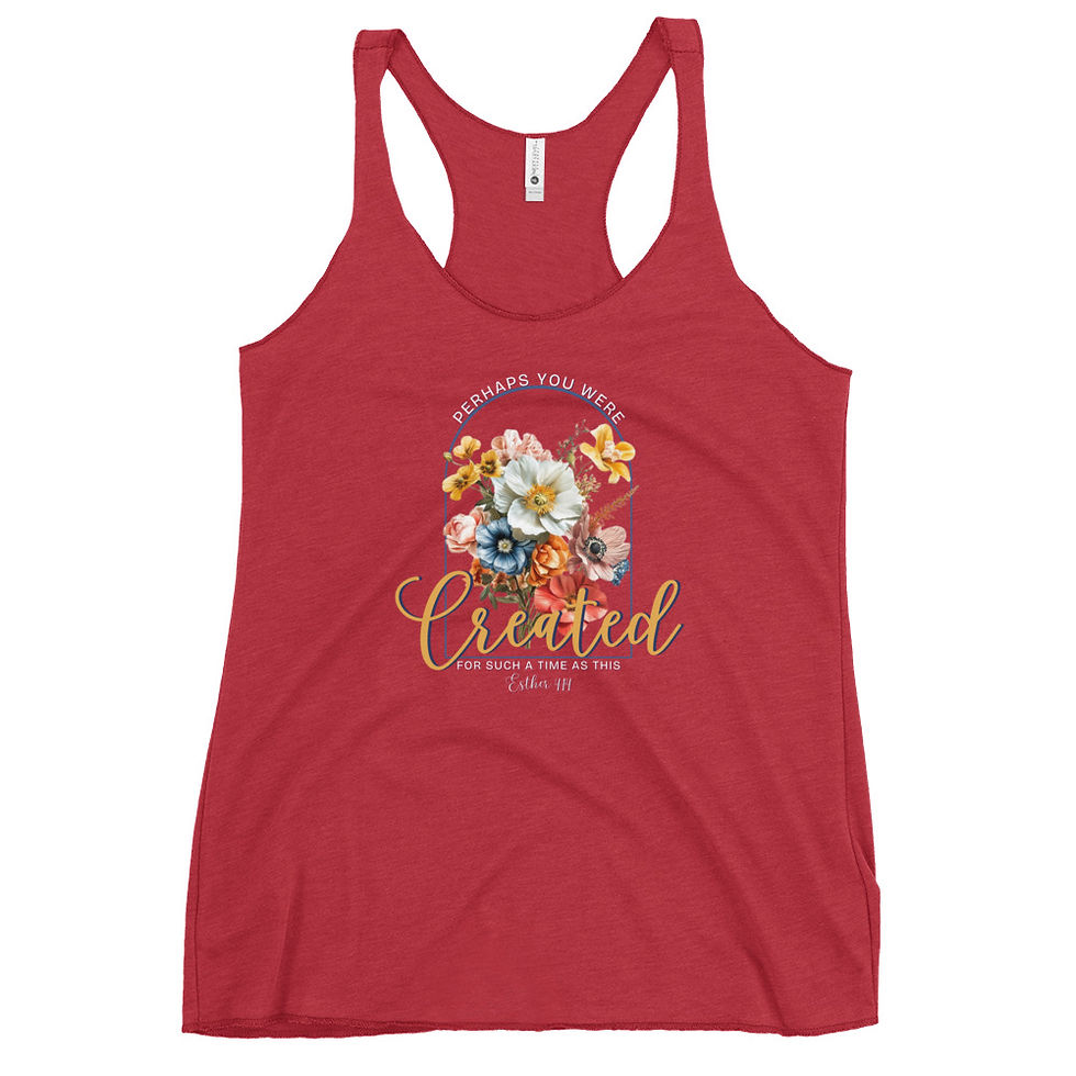 Thumbnail: Created for This – Women’s Racerback Tank
