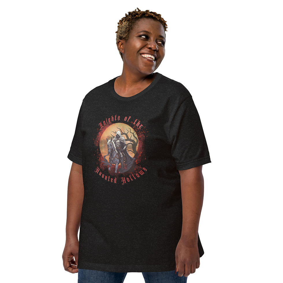 Thumbnail: Knights of the Haunted Hallows Unisex t-shirt