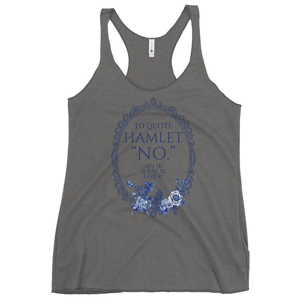Thumbnail: Hamlet Says No Women's Racerback Tank