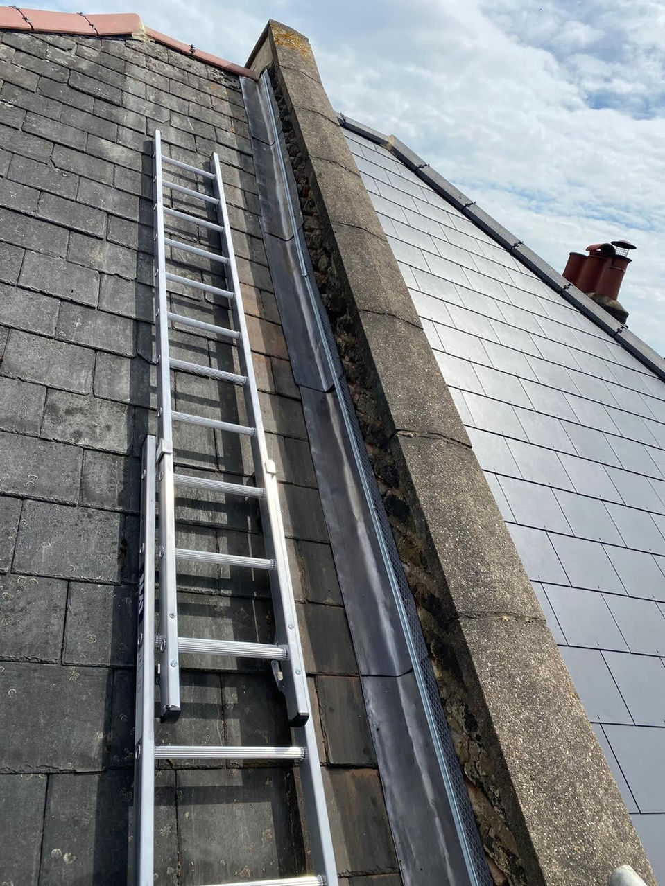 Before and after roof