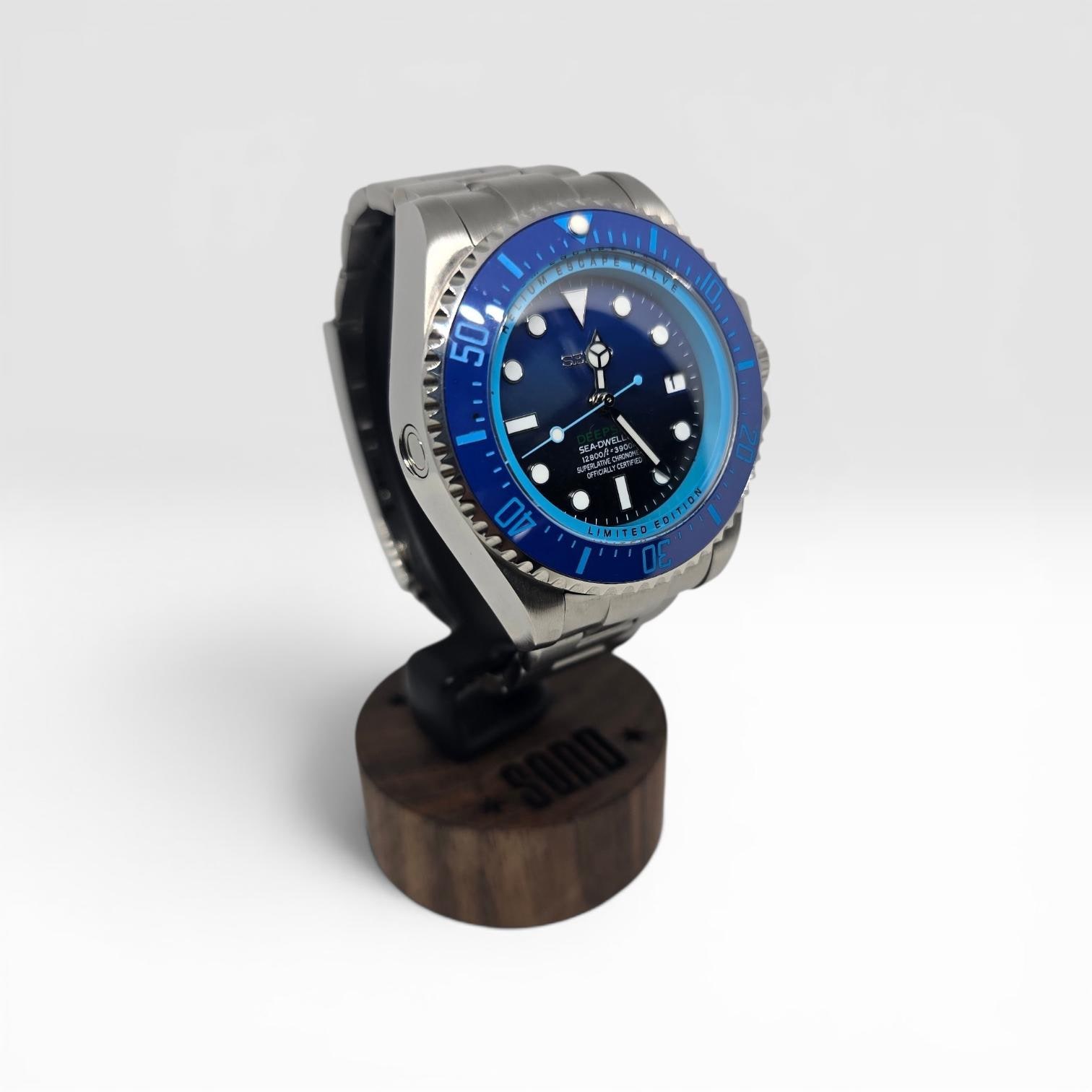 Blue Diver on Bracelet