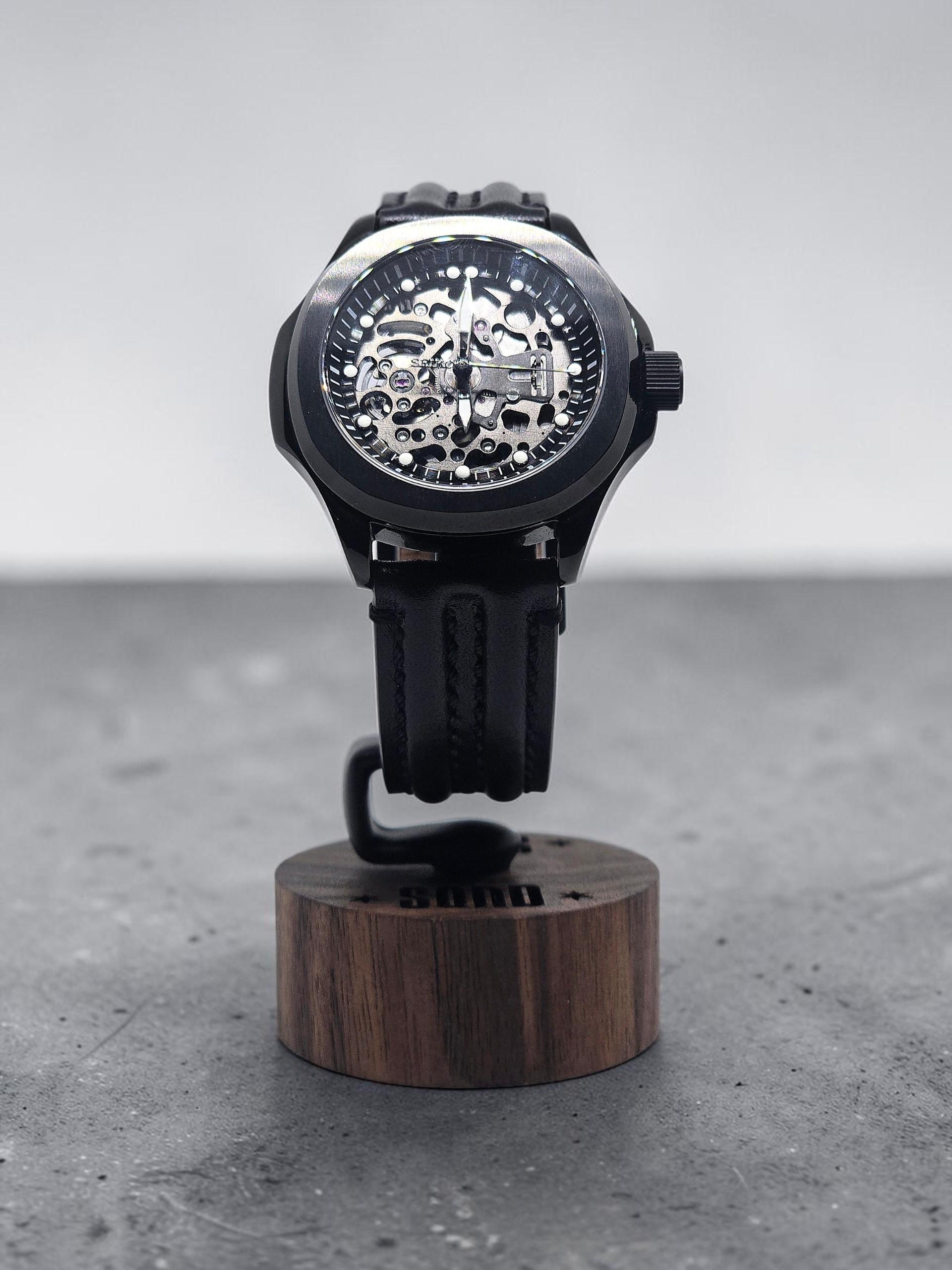 Gunmetal Skeleton Automatic