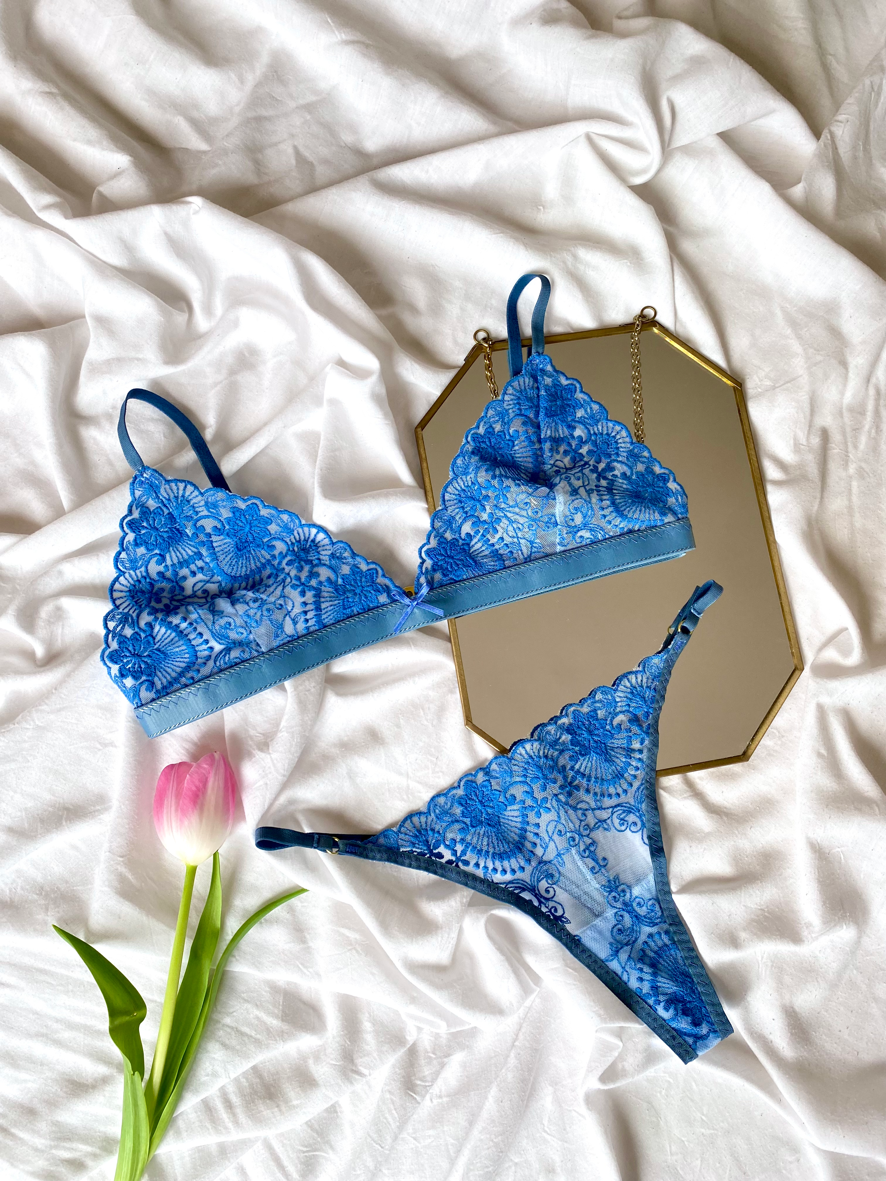 Elise Bralette Sapphire Blue