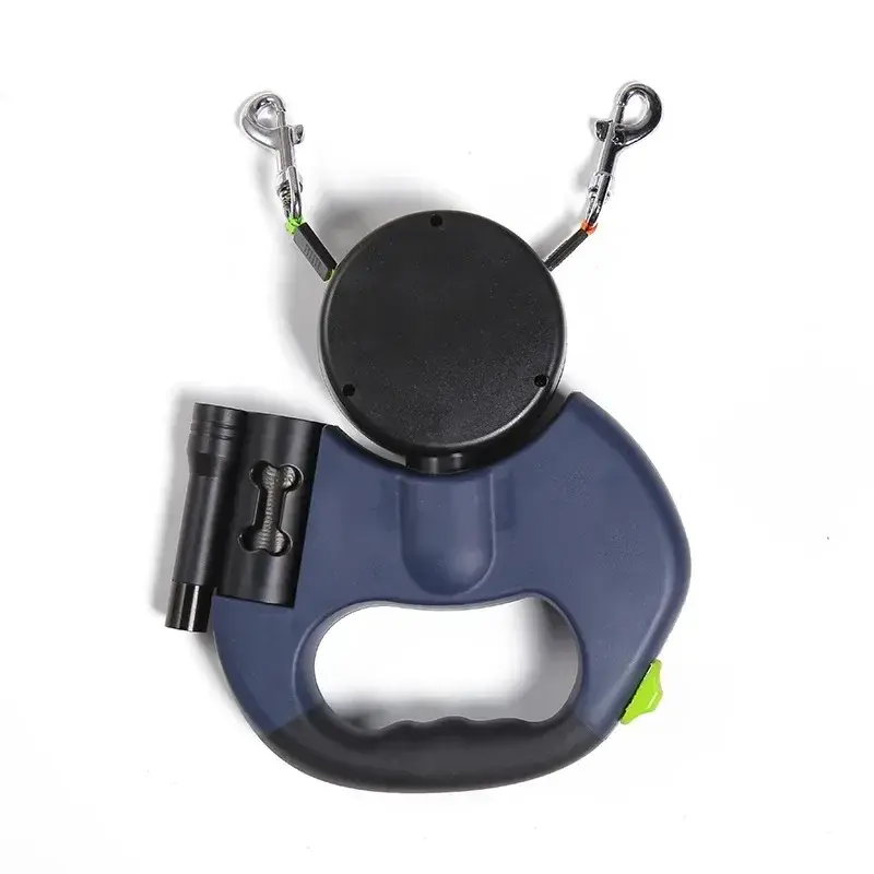 Thumbnail: LED Automatic Retractable Traction Rope with Two-Headed and  Plastic Bag Box Dog