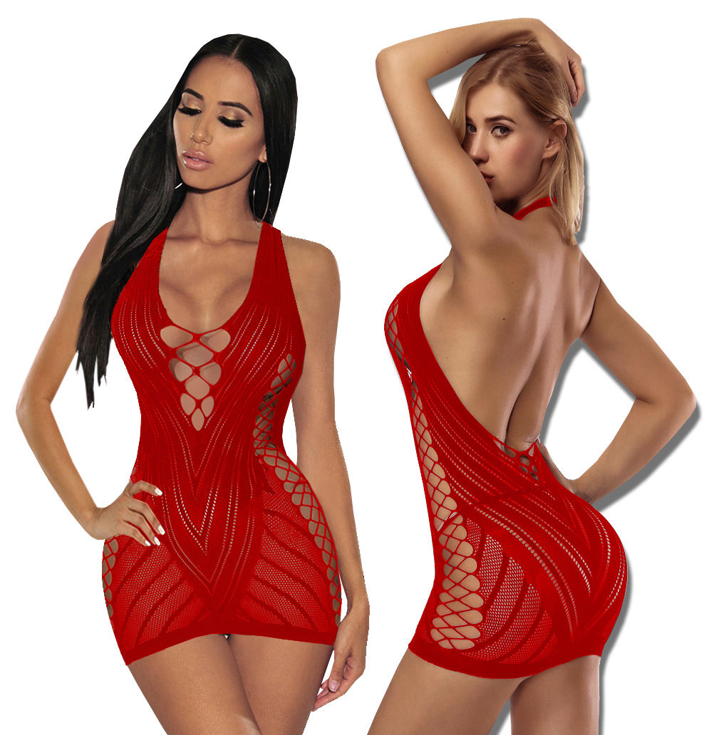Backless Bodycon Mini Dress (W047)