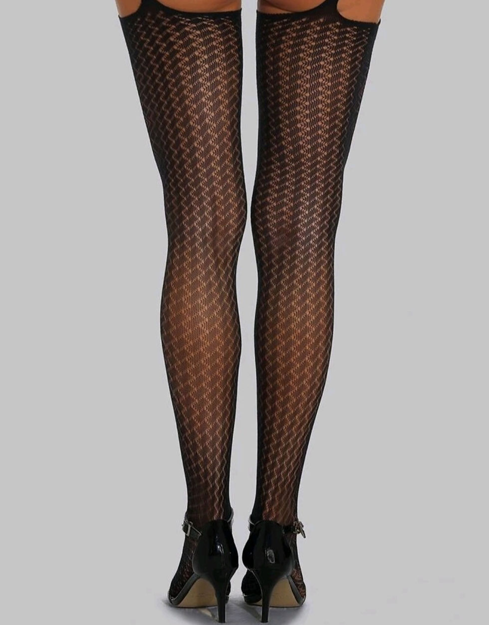 Thumbnail: Cut-Out Fishnet Tights (0126)