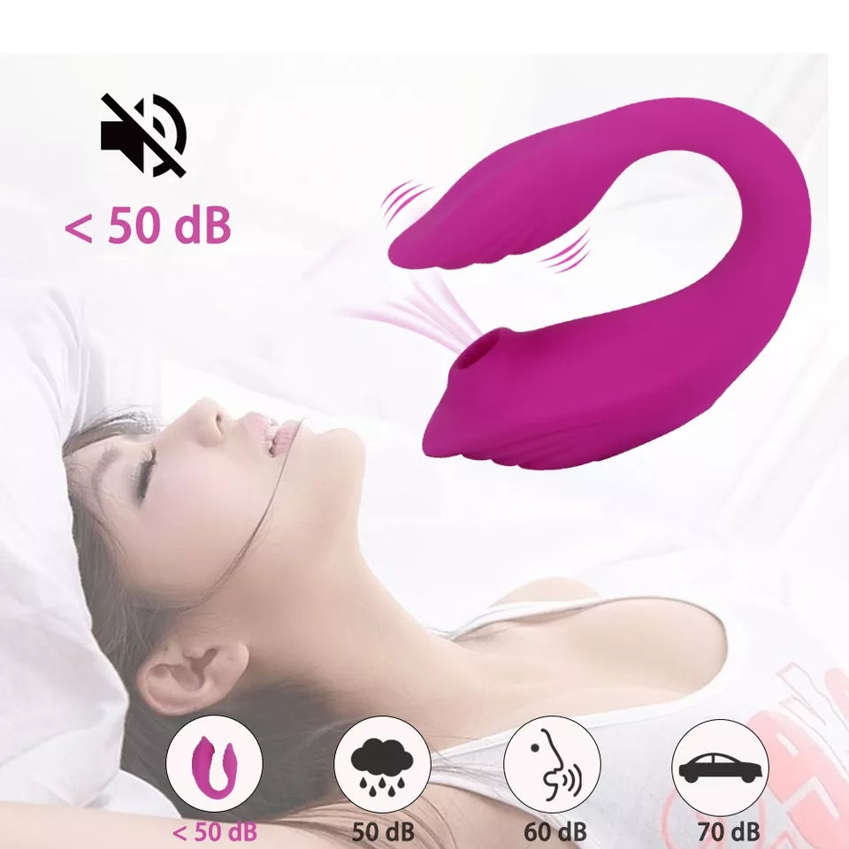 Thumbnail: 10 Mode Wearable Vagina Sucking Vibrator W/Remote Control