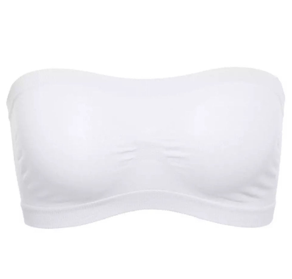 Thumbnail: Strapless Bralette Tube Crop Top...