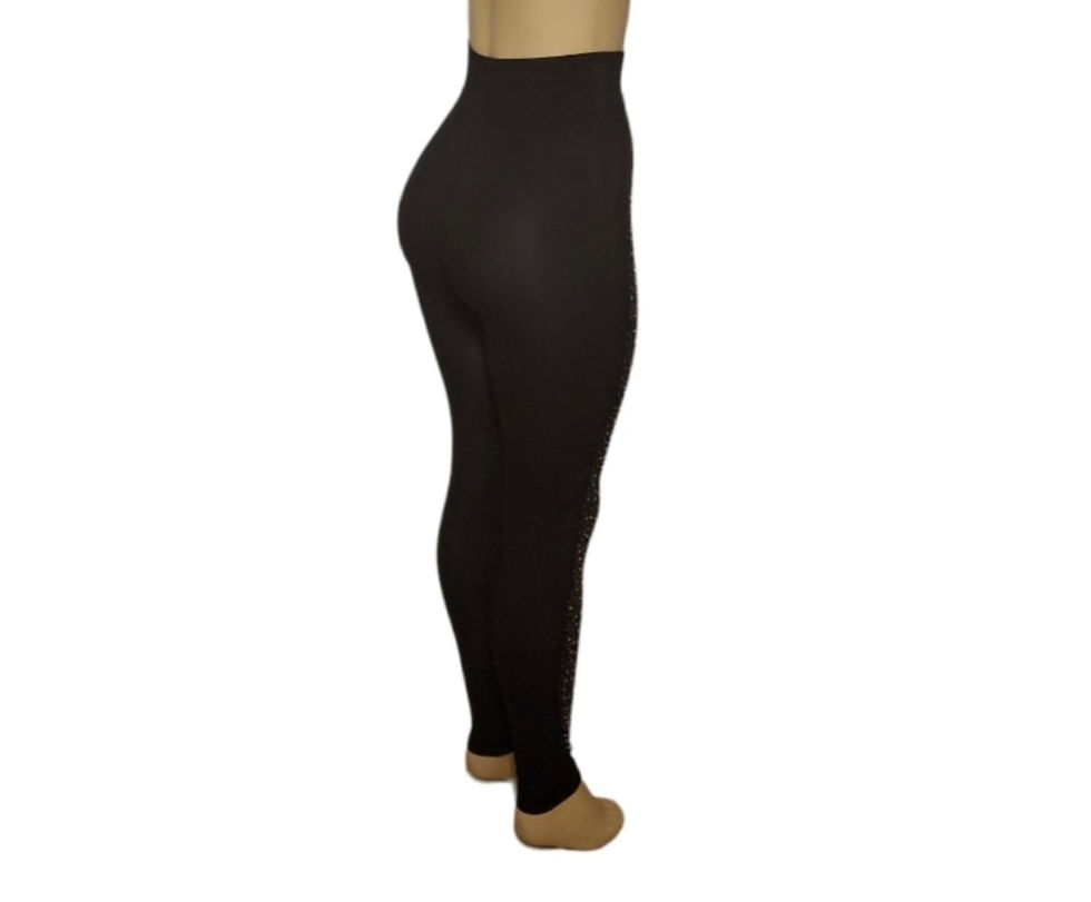 Thumbnail: Fashionable Gold Beaded Leggings (0002)