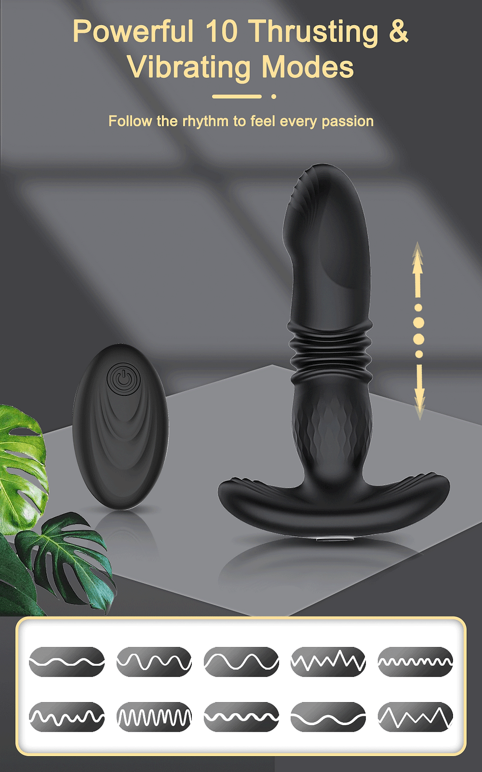 Thumbnail: Telescopic Vibrating Anal Plug
