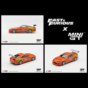 Mini GT 1:64 Fast & Furious Toyota Supra BOMEX - Brian O'Conner Limited Edition