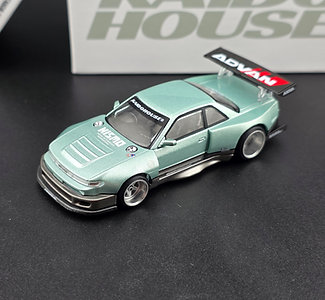 Kaido House x Mini GT Nissan Silvia S13-R KAIDO WORKS V1 – Sea Foam Green