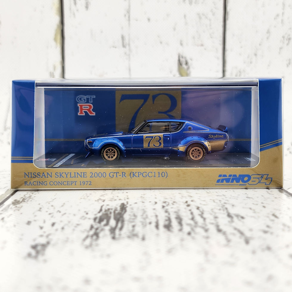 Inno64 1:64 Nissan Skyline 2000 GT-R (KPGC110) Racing Concept Blue