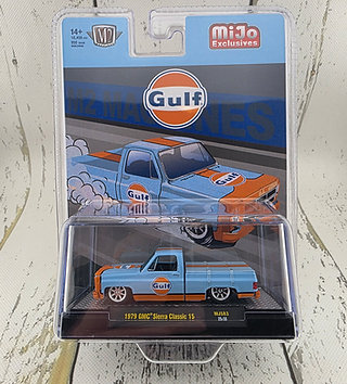 M2 1979 GMC シエラクラシック15カスタム　- ガルフ(チェイスカー) M2 Machines 1:64 1979 GMC Sierra Classic 15 Custom GULF