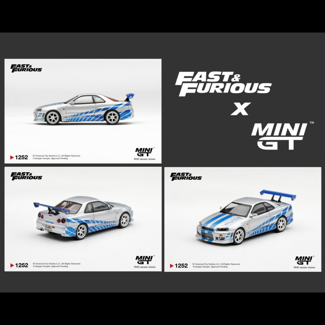 Mini GT 1:64 Nissan Skyline GT-R C-West “2 Fast 2 Furious” Brian O’Conner