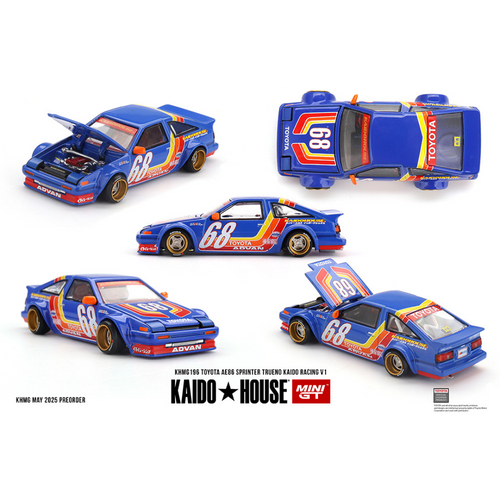 Kaido House x Mini GT 1:64 Toyota AE86 Sprinter Trueno Kaido