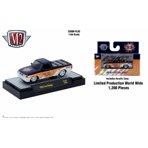 M2 2025 セマ・ショー 限定 - 1995 フォード・レンジャー M2 Machines 1:64 1995 Ford Ranger Rolling Sound - 2025 SEMA