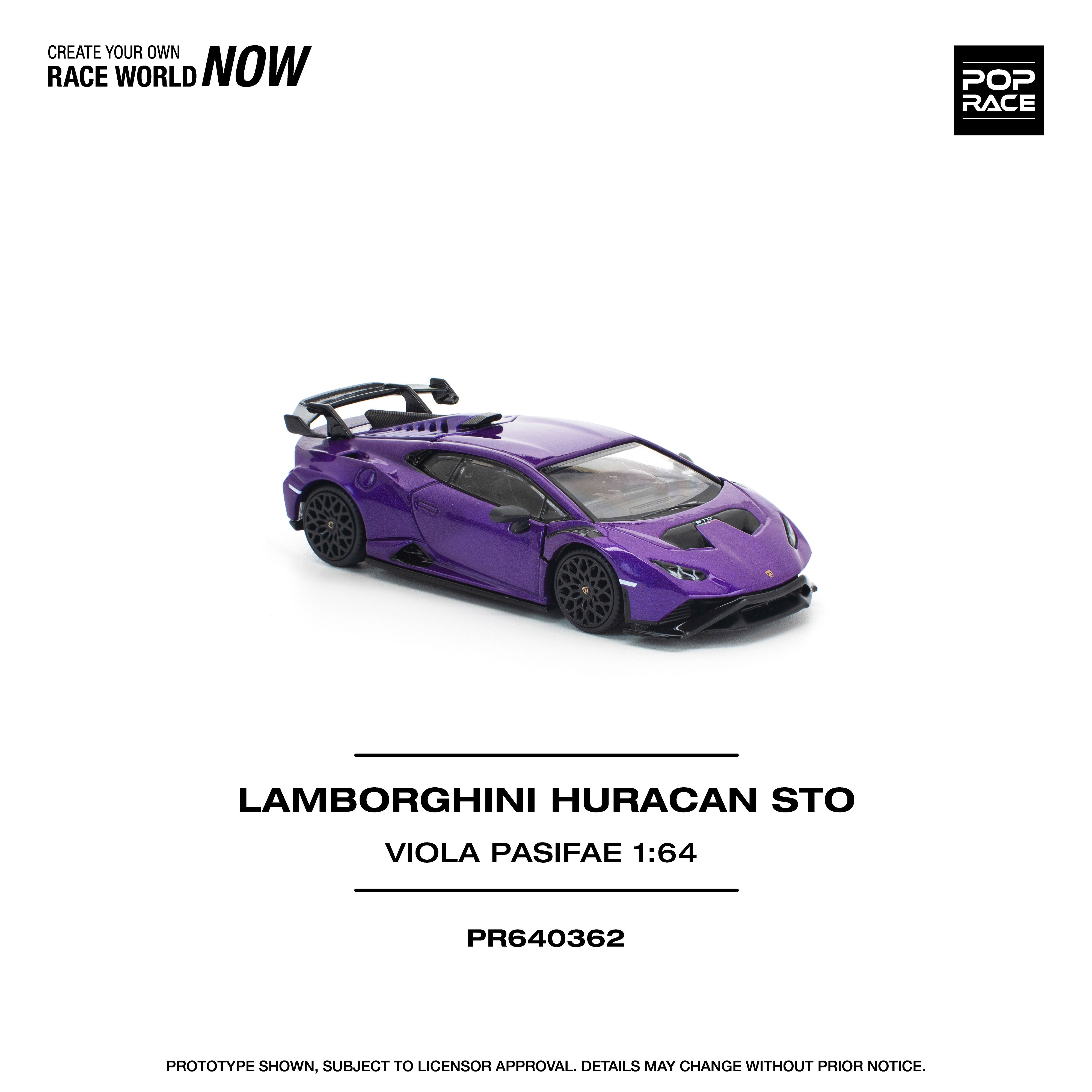 Pop Race 1:64 Lamborghini Huracán STO Viola Pasifae