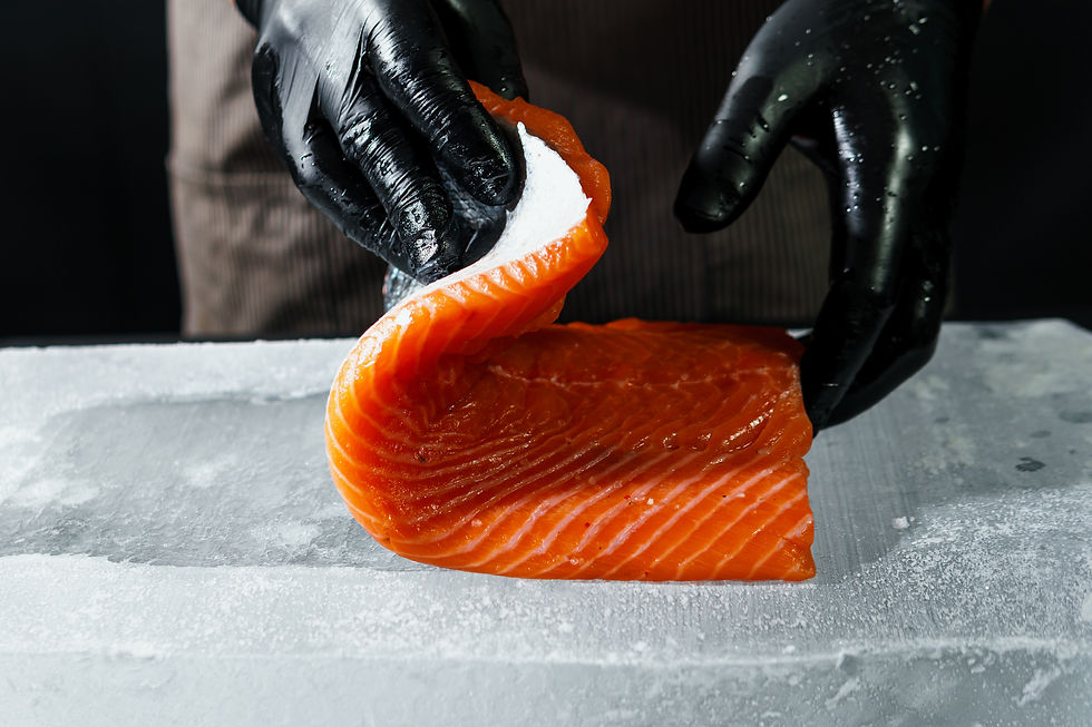 Salmon raw