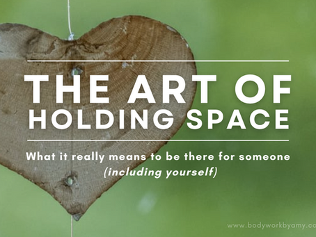 holding space mental health massage therapy