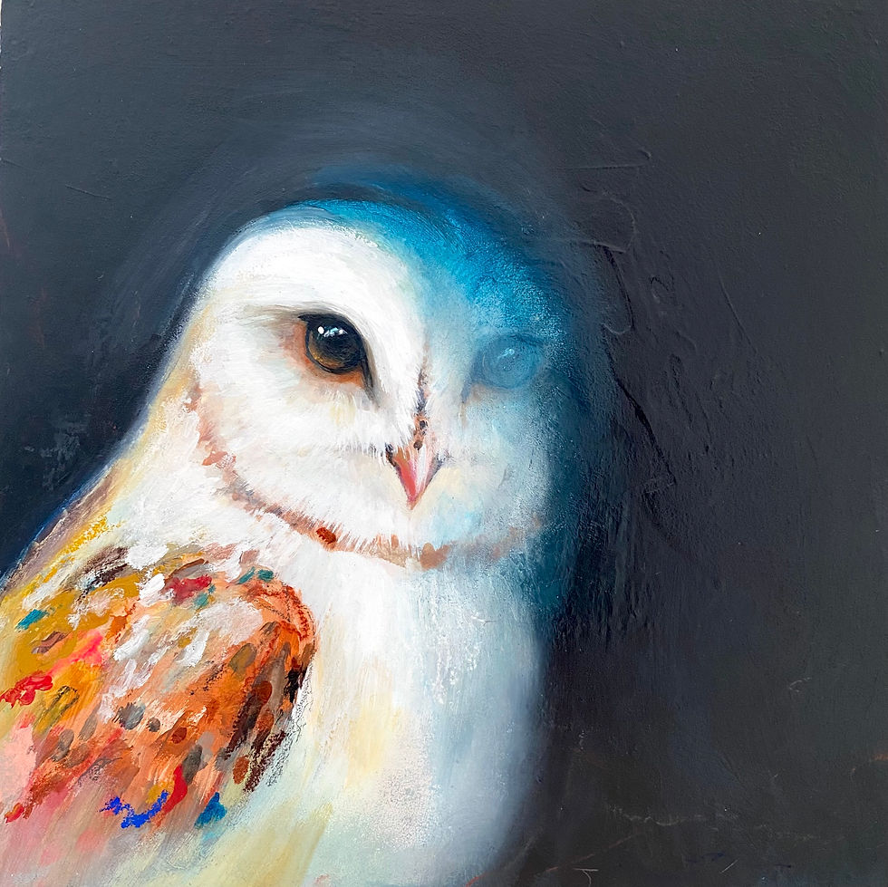 Thumbnail: Shadow Work Owl Original Painting 10x10