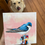 Thumbnail: Abstract Tree Swallow original painting