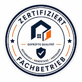 Zeichen für zertifizierter Fachbetrieb „KI-generierte Darstellung“