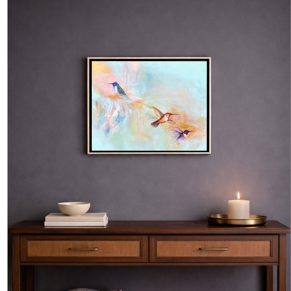 Thumbnail: Inner Path Framed Original Painting